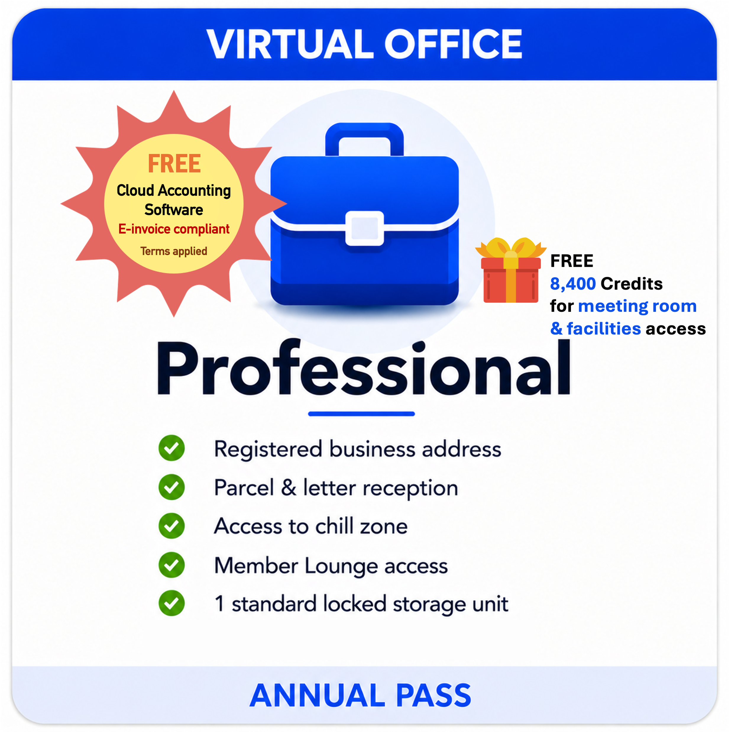 Virtual Office Professional Package - Yearly